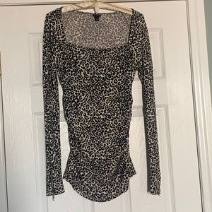 Animal print blouse